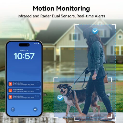 Video Smart Lock with Doorbell, 6 in 1 Keyless Entry Door Lock, Built-in WiFi Camera Deadbolt Lock for Front Door, Fingerprint, Keypad Code, App Control, Voice Control, Auto Lock, IP65, Video Calling - Image 6