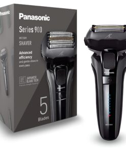 Panasonic ES-LV6U Series 900 Premium Wet/Dry Electric Shaver 5-Way Shaving Head with Linear Motor, Black