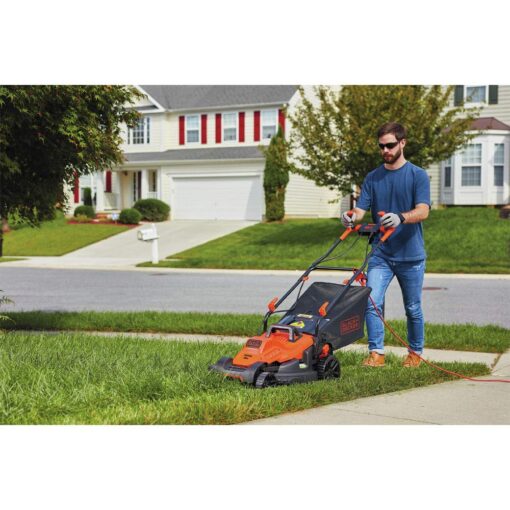 BLACK+DECKER Electric Lawn Mower with Bike Handle, 15-Inch, 10-Amp, Corded (BEMW472BH) - Image 5