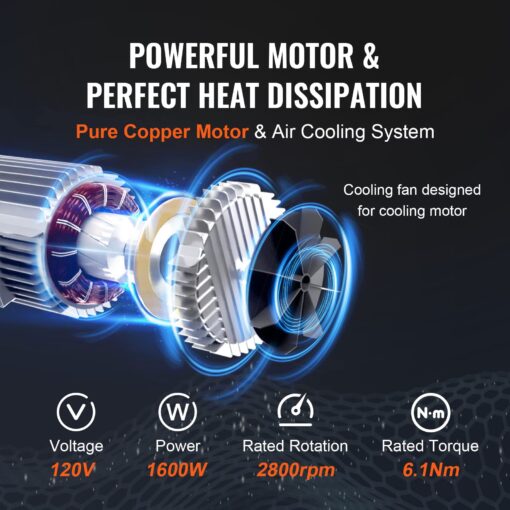 VEVOR 2200lbs Electric Hoist with Wireless Remote Control,110v Electric Hoist with Remote Control, 40ft/20ft Lifting Height & Pure Copper Motor, for Garage Warehouse Factory - Image 6