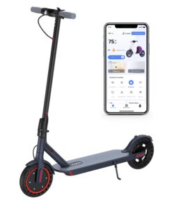 Electric Scooter Adults, Powerful 350W E-Scooter, Max 19 Mph & 19-23 Miles Range Scooters, Folding Scooters with 8.5" Solid Tires, Commuting Scooter Kick Scooter with APP Control
