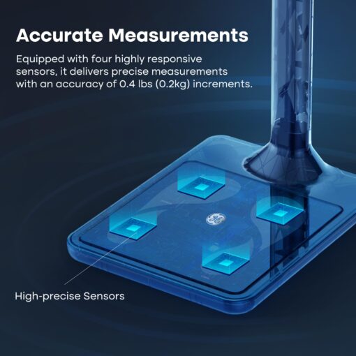 GE Digital Physician Scale BMI: Ultrasonic Electronic Height and Weight Scale 76” Height Measuring Device Accurate Body Weight 485 lb/220 kg Capacity - Image 3