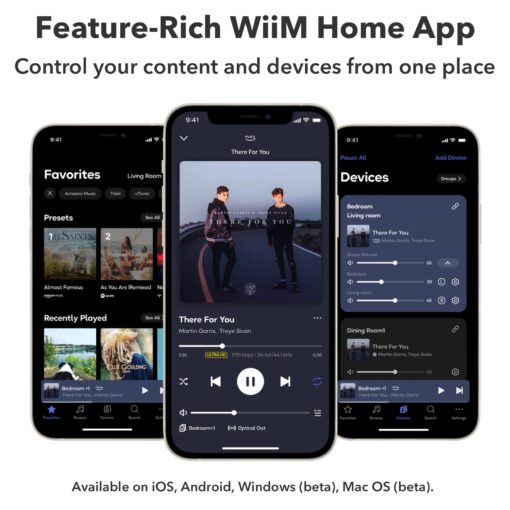 WiiM Pro AirPlay 2 Receiver, Google Cast Audio, WiFi Multiroom Streamer, Compatible with Alexa, Siri and Google Assistant, Stream Hi-Res Audio from Spotify, Amazon Music, Tidal and More - Image 8