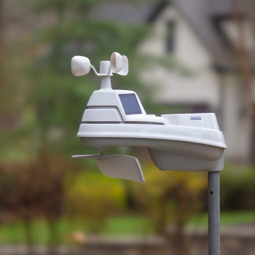 AcuRite Iris Wireless Weather Station with HD Direct-to-Wi-Fi Display, Lightning Sensor, Indoor/Outdoor Temperature and Humidity, Wind Speed/Direction, Rain Gauge, and Barometer (01532M), White - Image 5
