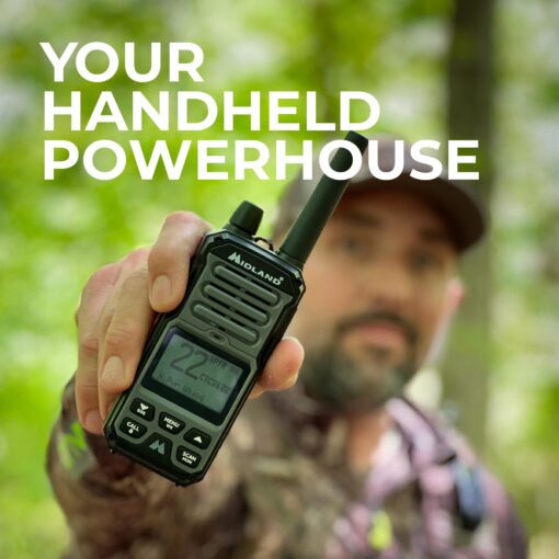 Midland GXT67 PRO GMRS Radio - Two-Way Midland Walkie Talkie - Repeater Capable, IP67 Waterproof, Active Noise Canceling, Hands-Free Operation, 99 Channels, 16-Hour Battery - Image 7