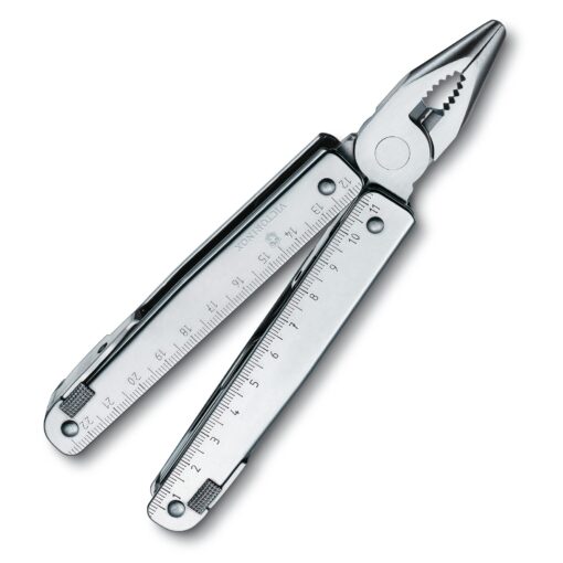 Victorinox Swiss Tool Swiss Army Knife, 24 Function Swiss Made Multi-Tool with Needle-Nose Pliers, Wire Cutters and Large Blade - Silver - Image 4