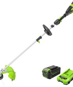 Greenworks 40V 16" Brushless Cordless String Trimmer (Attachment Capable - Gen 2), 4.0Ah Battery and Charger Included