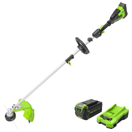 Greenworks 40V 16" Brushless Cordless String Trimmer (Attachment Capable - Gen 2), 4.0Ah Battery and Charger Included