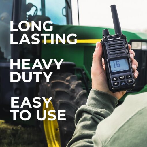 Midland GXT67 PRO GMRS Radio - Two-Way Midland Walkie Talkie - Repeater Capable, IP67 Waterproof, Active Noise Canceling, Hands-Free Operation, 99 Channels, 16-Hour Battery - Image 6
