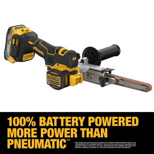 DEWALT 20V MAX XTREME Cordless Bandfile Power Tool Belt Sander Kit with Battery and Charger Included (DCM200E1) - Image 2
