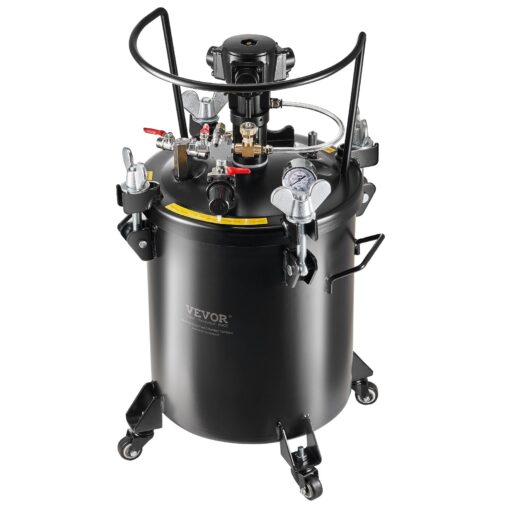 VEVOR Spray Paint Pressure Pot, 30 L/7.5 gal Fully Automatic Stirring Pressure Pot Tank, 70 psi Adjustale Pressure, Pressure Pot Paint Tank with Spray Gun and Hoses, for Home Decor Industry Painting - Image 2