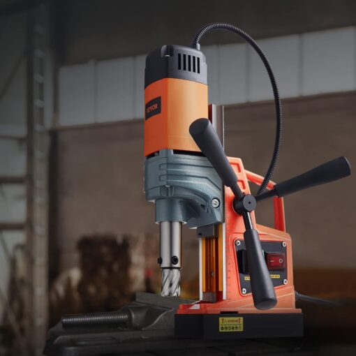 VEVOR Mag Drill Press, 1300W 1.57" Boring Diameter, 2922lbf Power Portable Magnetic Drill, 810 PRM, Electric Drilling Machine for Metal Surface, Industrial and Home Improvement - Image 3