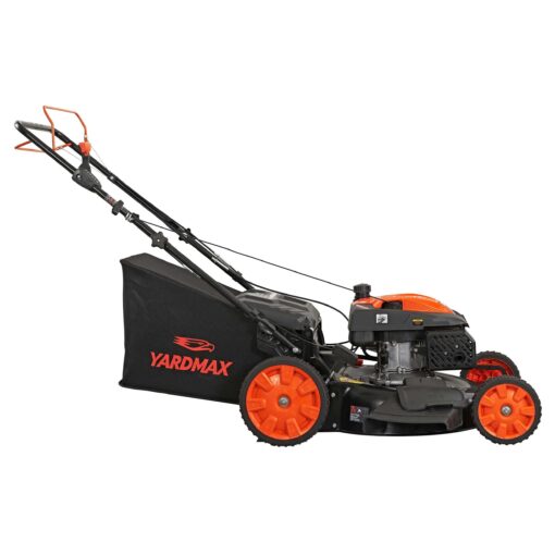 YARDMAX 22 in. 201cc Select PACE 6 Speed CVT High Wheel RWD 3-in-1 Gas Walk Behind Self Propelled Lawn Mower, Black - Image 5