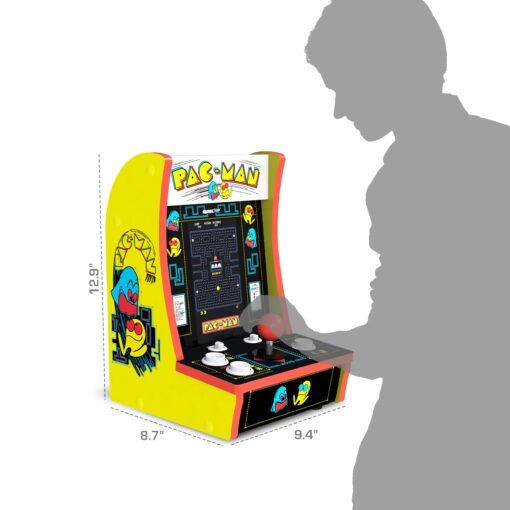 Arcade1Up PAC-Man Countercade – 3 Classic Games, Retro Game Console for Home, Portable Console with 7-inch Screen, Table-top Video Game for Game Room - Image 3