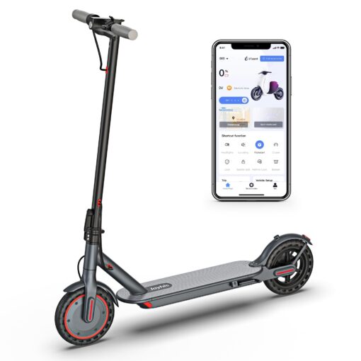 Electric Scooter Adults, Powerful 350W E-Scooter, Max 19 Mph & 19-23 Miles Range Scooters, Folding Scooters with 8.5" Solid Tires, Commuting Scooter Kick Scooter with APP Control - Image 2