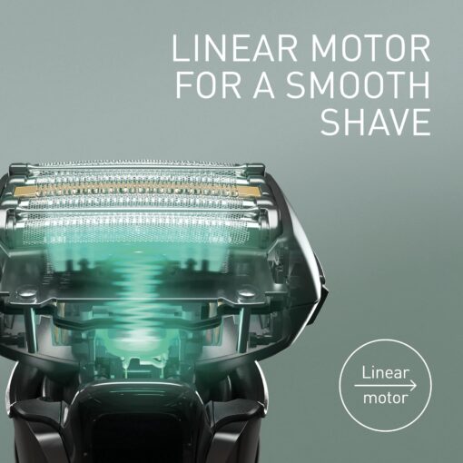 Panasonic ES-LV6U Series 900 Premium Wet/Dry Electric Shaver 5-Way Shaving Head with Linear Motor, Black - Image 10