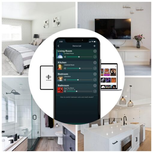 Arylic Up2stream S50 Pro+, Receiver Audio WiFi e Bluetooth,Preamplifier aptX HD con ESS Sabre Dac AKM ADC Multiroom/multizone, Ricevitore Stereo Wireless con AirPlay, Spotify, Internet Radio - Image 3