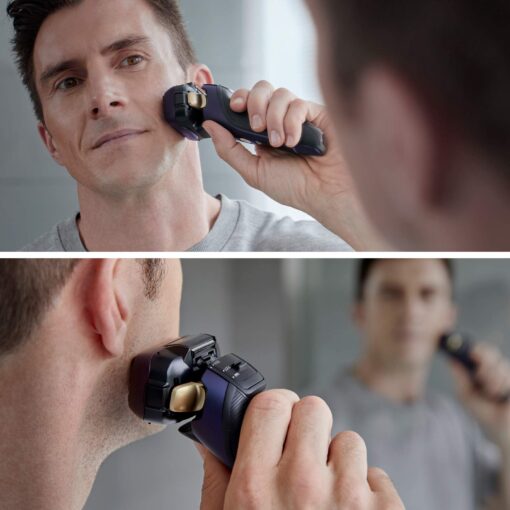 Panasonic ES-LV67-A803 Wet and Dry Shaver, 5 Shaving Heads with Linear Motor, Including Hair Trimmer, Navy Blue - Image 15