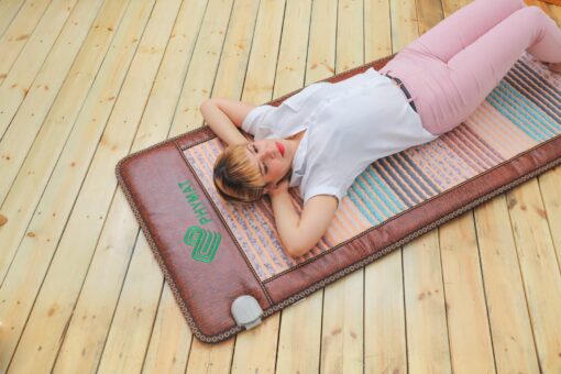 PHYMAT Far Infrared Heating Pad for Back - Infrared Mat Full Body - Amethyst Mat - Bio Crystal Mat - 5 Color Natural Gemstones Heating Pad with Overheat Protection and Auto Off Function(67"x27") - Image 5