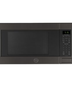 GE GCST16S1WTS Microwave Oven, 1,150-watt 8 Auto Cooking Settings, Kitchen Essentials for The Countertop, Dorm Room or Apartment, Child-Lock Technology 1.6 Cu. Ft, Black Stainless