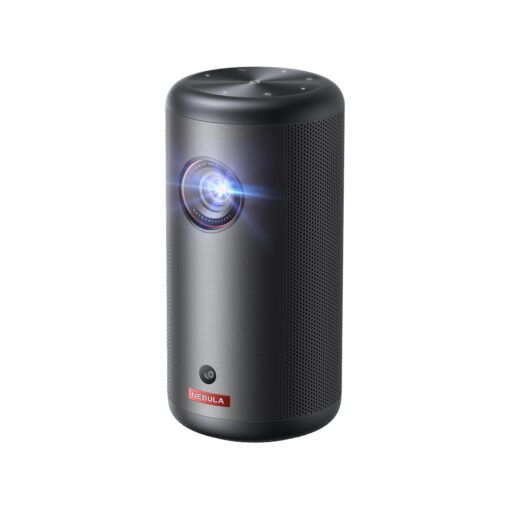 NEBULA Capsule 3 GTV Projector, Netflix Officially Licensed, 1080P Smart Mini Projector with Wi-Fi, 2.5 Hours of Playtime, 120-Inch Display, Dolby Digital, Ultra Portable for Any Space