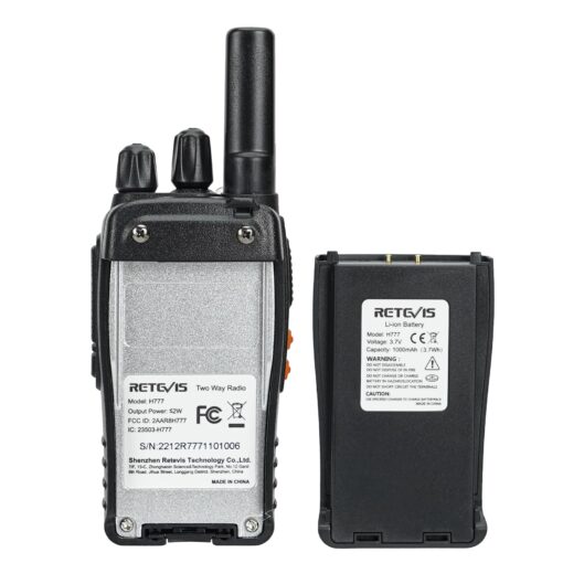 Retevis H-777 Walkie Talkies with Mic, Adults 2 Way Radios Long Range Rechargeable, License-Free, Crystal Audio, for School Work Construction Site(10 Pack) - Image 3