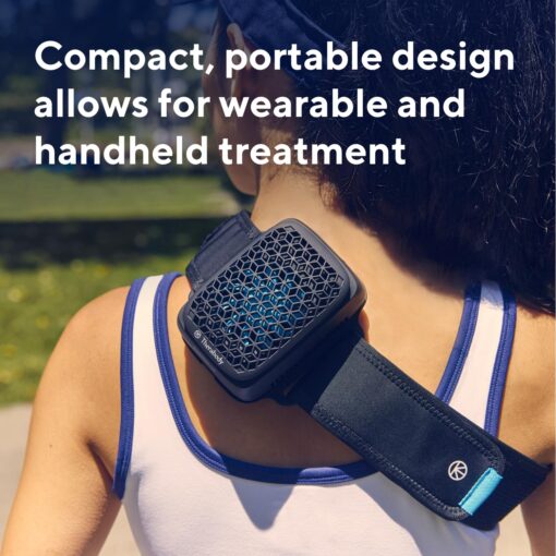 Therabody RecoveryTherm Cube Instant Heat, Cold and Contrast Therapy for Pain Relief, Aches and Pains, and Muscle Recovery - Portable Hands Free Cryotherapy Machine with Cold Compress & Heating Pad - Image 5