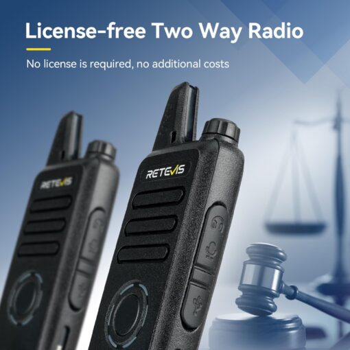 Retevis RT22S Walkie Talkies for Adults,Portable FRS Two-Way Radios(10 Pack) with 10 Way Multi Gang Charger, Handheld 2 Way Radio Rechargeable,Charging Progress Visible for Business Warehouse School - Image 3