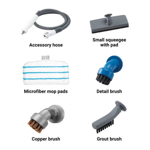 BLACK+DECKER Steam Mop and Portable Steamer, 5-in-1, Corded (HSMC1321) - Image 8