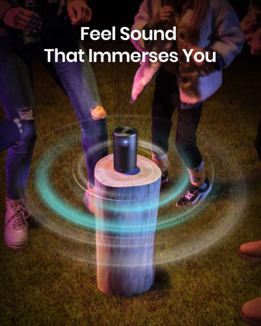Anker NEBULA Capsule, Smart Wi-Fi Mini Projector, 100 ANSI Lumen Portable Projector, 360° Speaker, Movie Projector, 100 Inch Picture, 4Hr Video Playtime for Inside and Outside, Watch Anywhere - Image 4