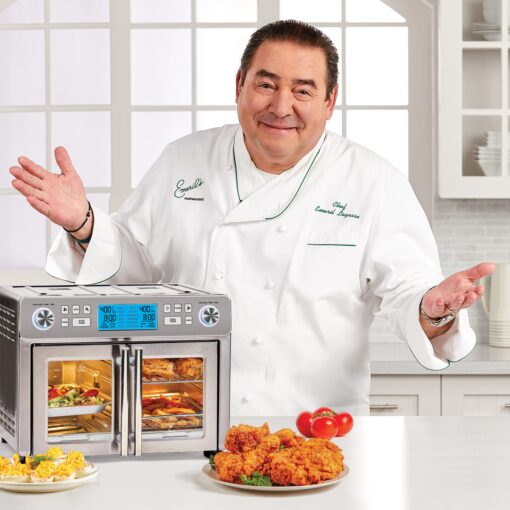 Emeril Lagasse Dual Zone 360 Air Fryer Oven Combo with French Door, 25 QT Extra Large, Cook Two Foods in Different Ways, Up to 60% Faster from Frozen to Finish - Image 8