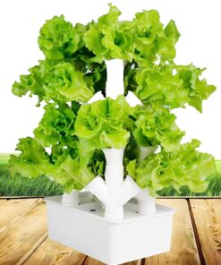 ZXSYYDS Vertical Grow Tower,2/3/4 Columns Hydroponic Growing Kit, Hydroponic Tower Grow System,Vegetable Plant Tower Gift for Gardening Lover - Home Grow Lettuce,Herbs,Veggies & Fruit,16Holes