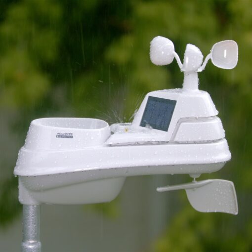 AcuRite Iris (5-in-1) Weather Station for Indoor/Outdoor Temperature and Humidity, Wind Speed/Direction, and Rainfall with High-Definition Display, Lightning Detection, and Built-In Barometer (01024M) - Image 4