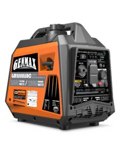 GENMAX Portable Generator, 2800W ultra-quiet gas engine,with CO Sensor and Parallel Capability, Ideal for camping outdoor Home backup power.EPA &CARB Compliant (GM2800iSAC)