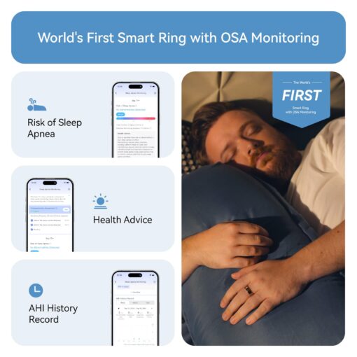 RingConn Gen 2, World’s First Smart Ring with Sleep Apnea Monitoring, No APP Subscription, 12-Day Battery Life, Stress/Heart Rate/Women's Health Tracker, Android & iOS Compatible (Rose Gold, Size 10) - Image 7