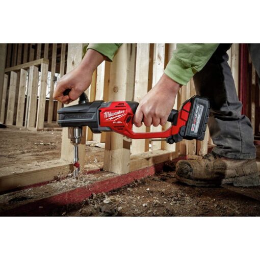 Milwaukee 2807-20 M18 FUEL HOLE HAWG Brushless Lithium-Ion 1/2 in. Cordless Right Angle Drill (Tool Only) - Image 4