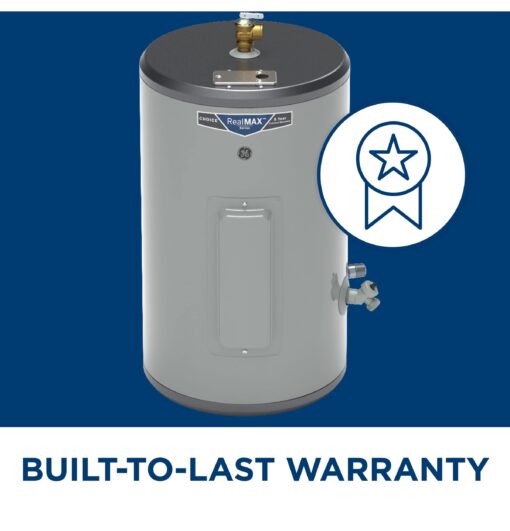 GE Appliances 18 Gallon Versatile Plug and Play Electric Water Heater with Adjustable Thermostat, Easily Installs Where You Want It, 120 Volt - Image 3