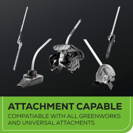 Greenworks 40V 16" Brushless Cordless String Trimmer (Attachment Capable - Gen 2), 4.0Ah Battery and Charger Included - Image 5