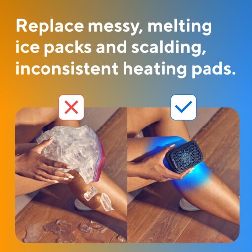 Therabody RecoveryTherm Cube Instant Heat, Cold and Contrast Therapy for Pain Relief, Aches and Pains, and Muscle Recovery - Portable Hands Free Cryotherapy Machine with Cold Compress & Heating Pad - Image 6