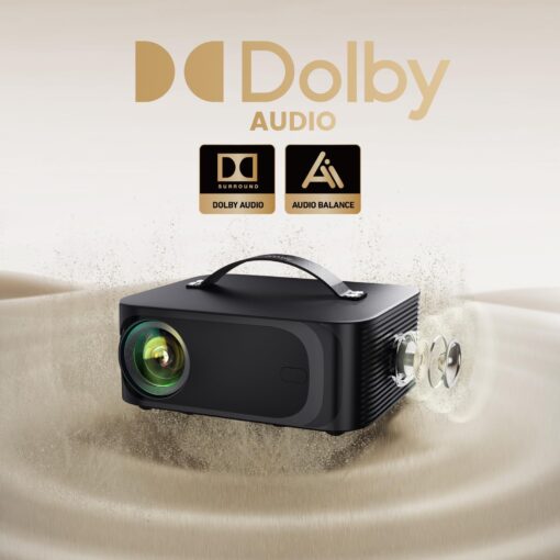 [Netflix-Licensed/Dolby Audio] Projector-4K with Wifi 6 and Bluetooth, ONOAYO 1000ANSI Native 1080P Built-in Netflix/YouTube/PrimeVideo, Electric Focus& 4D/4P Keystone Portable Smart Outdoor Projector - Image 5