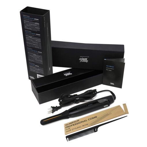 Glampalm Ceramic Flat Iron Hair Straightener, Korea No.1 Salon Haircare Tool, 7 Heat Settings 150° - 450°, 0.3" Small Styling Iron 10 Sec Heat Up, 3D Swivel Cord & Universal Voltage (GP141) - Image 3