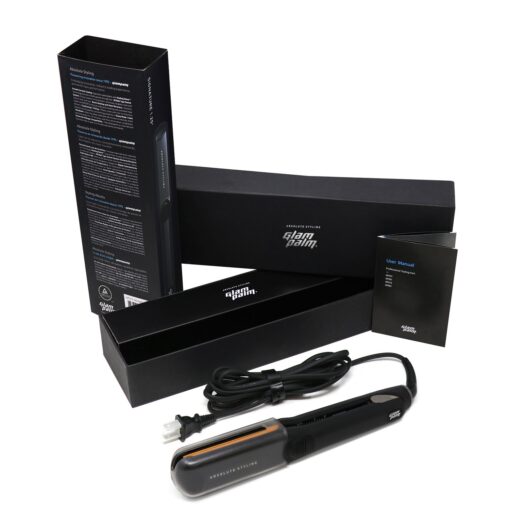 GlamPalm GlamPalm Flat Iron, 1 1/4" Hair Straightener with Digital LCD. Classic Ceramic Coated Plates with Adjustable Temperature Straightens & Curls for Smooth and Silky Hairstyle. Heats Up - Image 3