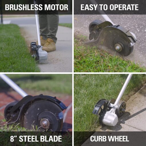 Greenworks 40V 8" Brushless Edger, Battery and Charger Not Included - Image 5