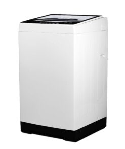 BLACK+DECKER Small Portable Washer, Washing Machine for Household Use, Portable Washer 1.7 Cu. Ft. with 6 Cycles, Transparent Lid & LED Display