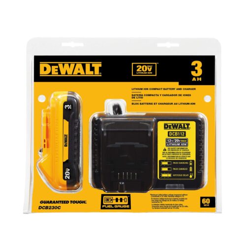 DEWALT 20V MAX Orbital Sander, Tool Only with 20V MAX Battery Pack with Charger, 3-Ah (DCW210B & DCB230C) - Image 3