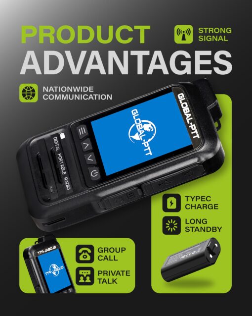 2-Pack Fast Radios Unlimted Range - Global PTT 4G Walkie Talkies with SIM Cards - Nationwide Coverage Communication Long Range PoC Two Way Radios IP67 Waterproof Design (P0) - Image 5