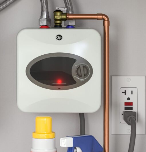 GE Appliances 2.5 Gallon, Versatile Mini Tank Water Heater with Adjustable Thermostat, Easily Installs Under Sink, 120v - Image 8