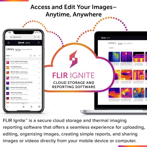 FLIR ONE Edge- Bluetooth Thermal Imaging Camera for Smartphones. Connects Wirelessly to Device and Compatible with All iOS and Android Phones. - Image 2