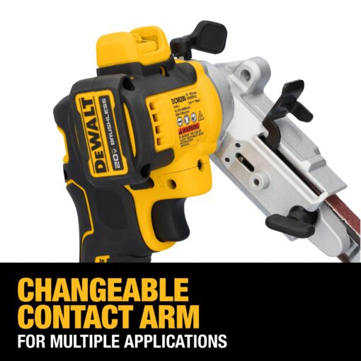 DEWALT 20V MAX XTREME Cordless Bandfile Power Tool Belt Sander Kit with Battery and Charger Included (DCM200E1) - Image 5