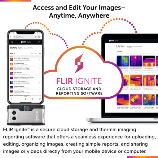 FLIR ONE Gen 3 - Thermal Imaging Camera for iOS Smartphones (iPhone w/Lightning Port Only. iPhone 14 and Older) - Image 2